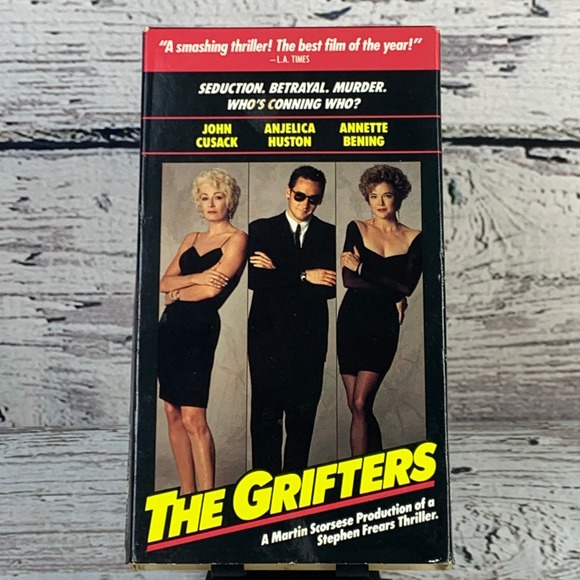 The Grifters [1990 VHS] Movie John Cusack Anjelica Huston Annette Bening‎ - Picture 1 of 7